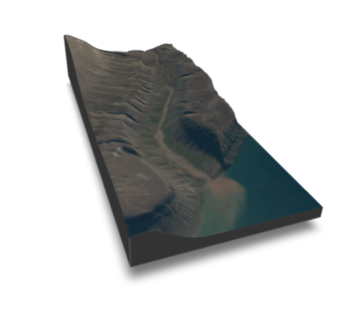 A 3D image of Bjorndalen with orthophoto overlay!